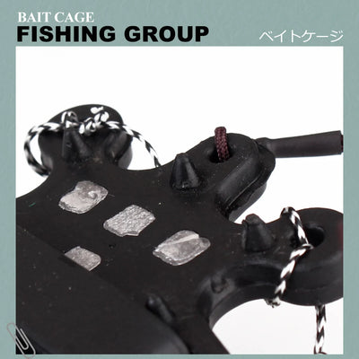Carp Feeder Bait Cage with Hair Rigs and Sinkers