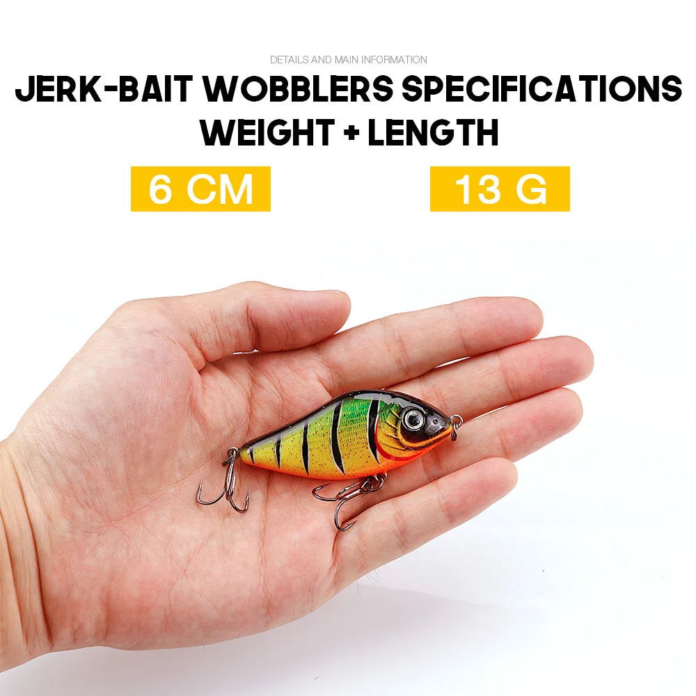 Slow Sinking Jerkbait Set with Swim Action