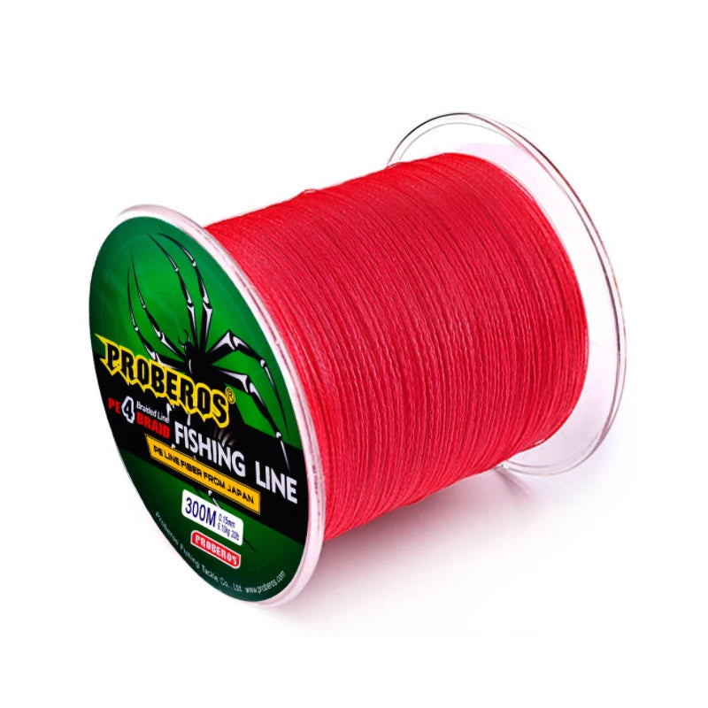 New 300M 4 Strands 6-100LB High Quality Strong Multifilament Braided Fishing Line 0.12-0.6mm