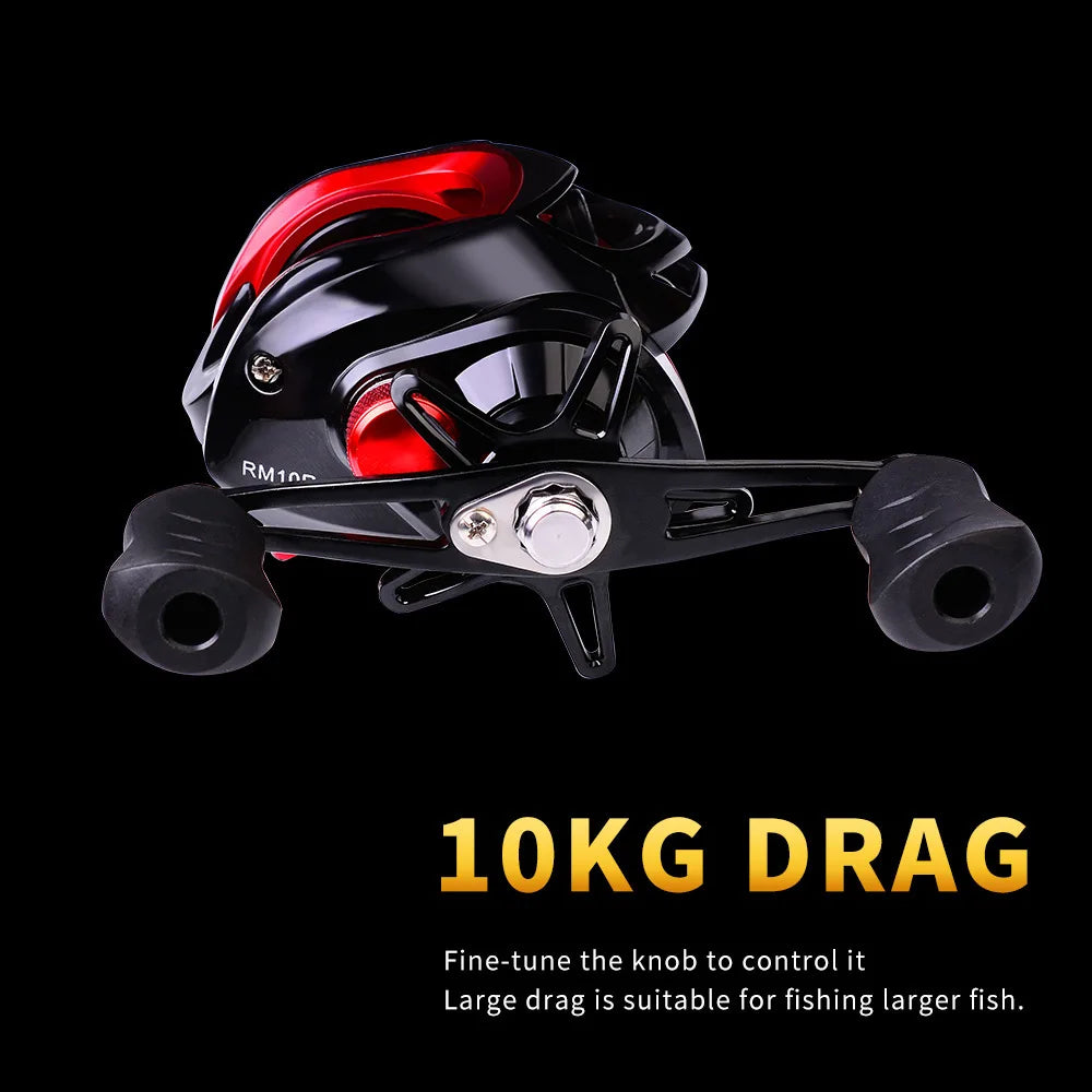 High Speed Baitcasting Reel with Magnetic System