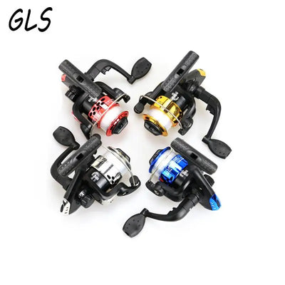Compact Rotating Fishing Reel with Swivel Arm