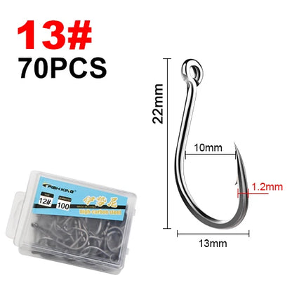 Strong Barbed Hooks for Saltwater Fishing