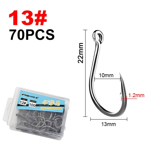 Strong Barbed Hooks for Saltwater Fishing