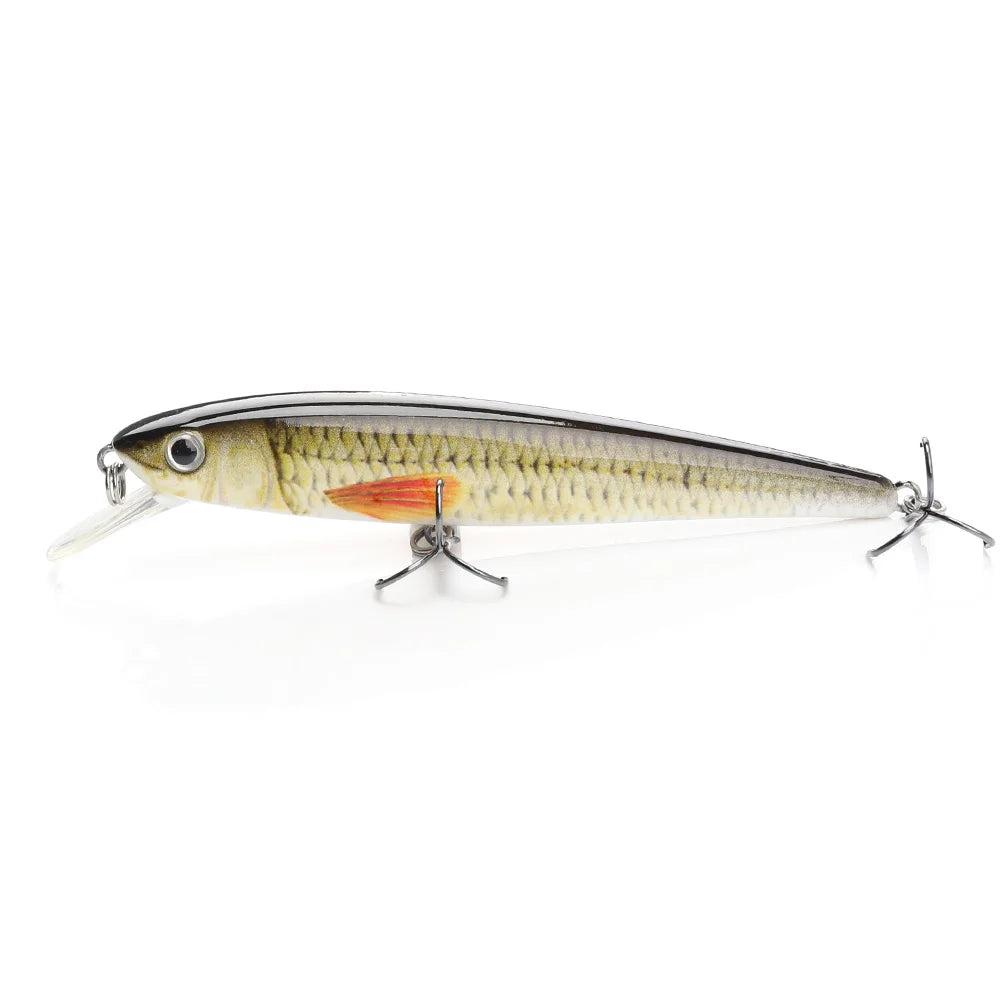 Black Minnow Floating Wobbler for Pike