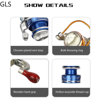 Mini High Speed Reel for Saltwater Bass Fishing