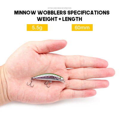 Sinking Minnow Lures for Trout and Pike