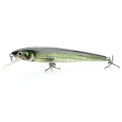 Black Minnow Floating Wobbler for Pike
