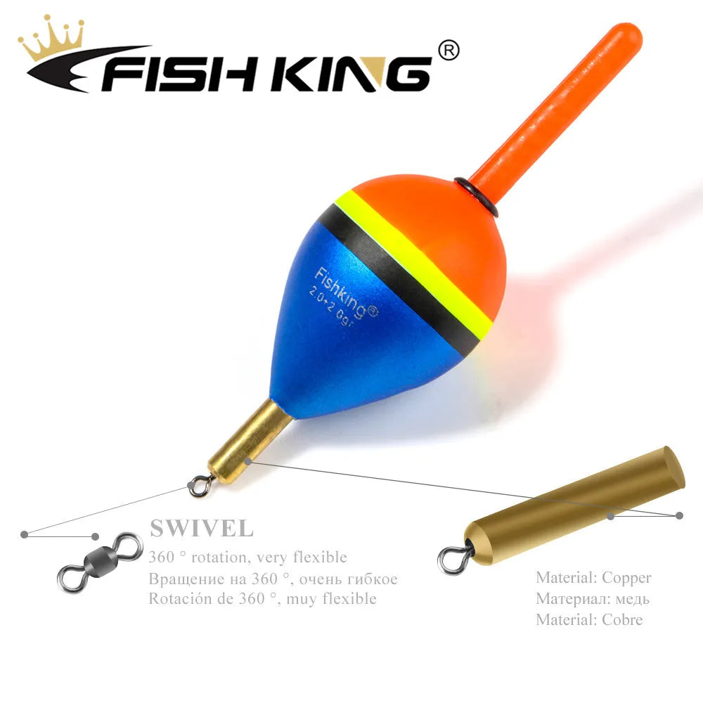Copper Tip Vertical Fishing Floats Set