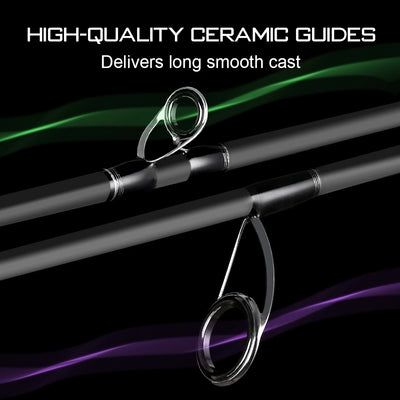 Falcan II Carbon Lure Fishing Rod with Ceramic Guides