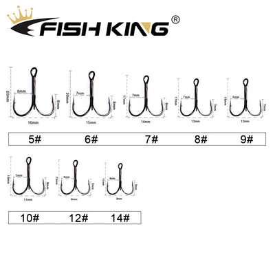 Nickel Treble Hooks for Hard and Soft Lures