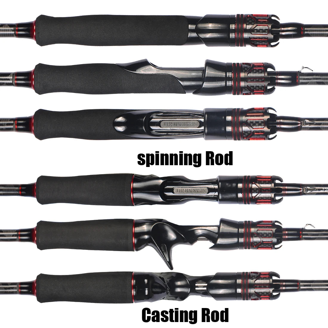 Warg Series Carbon Lure Rod with Ceramic K-Guides