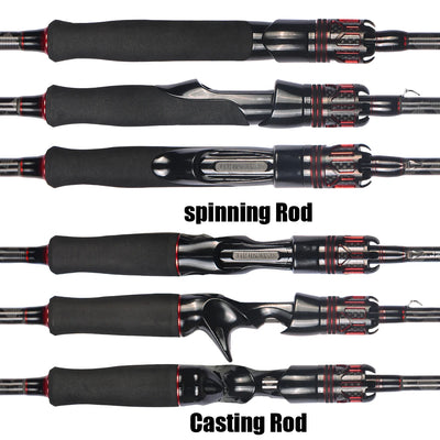 Warg Series Carbon Lure Rod with Ceramic K-Guides