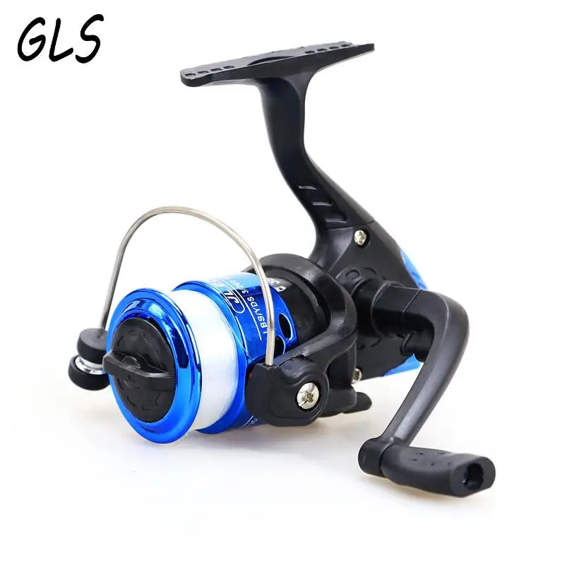 Compact Rotating Fishing Reel with Swivel Arm