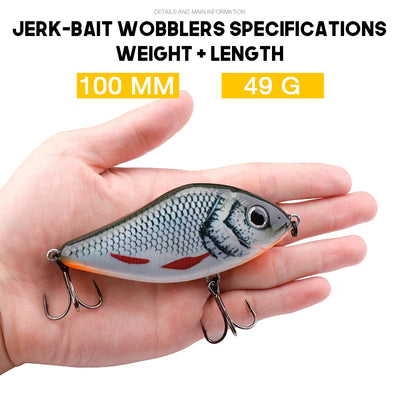 Rattling Jerkbait Lure for Pike and Sea Fishing