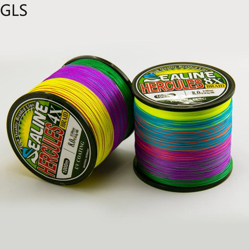 Multicolor Braided Fishing Line PE Multifilament Saltwater Line