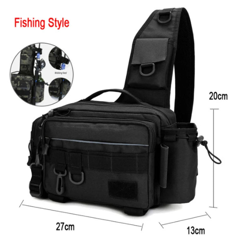 Crossbody Fishing Tackle Utility Bag