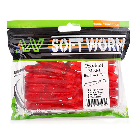 Soft Shad Lure Pack for Pike and Bass Fishing