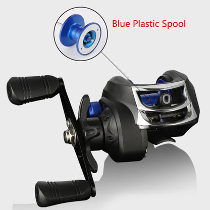 Winter Baitcasting Reel with Magnetic Brake and Color Options