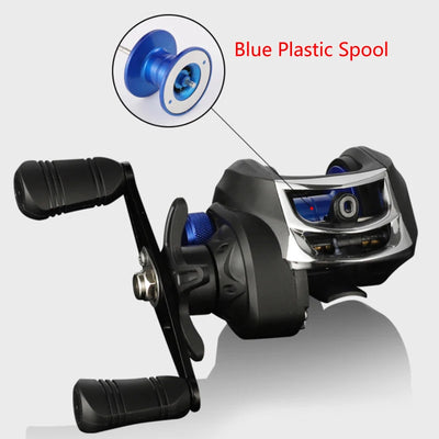 Winter Baitcasting Reel with Magnetic Brake and Color Options
