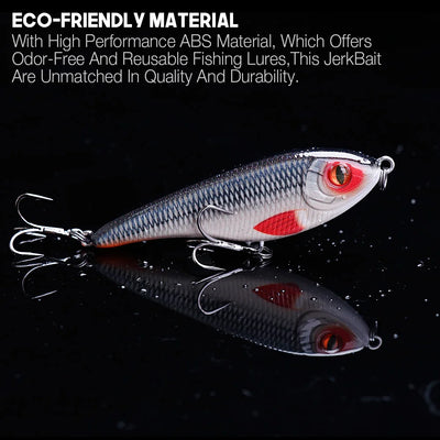Sinking Jerkbait Vib Lure with Origin Hooks for Pike