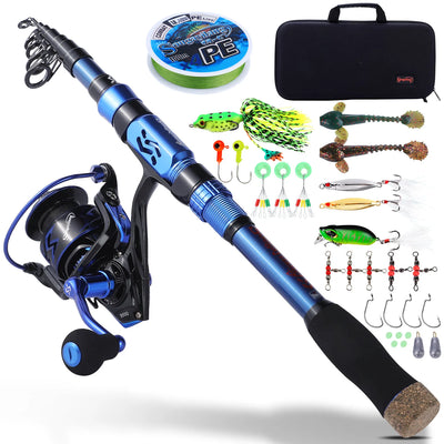 Telescopic Fishing Combo with Ultralight Rod