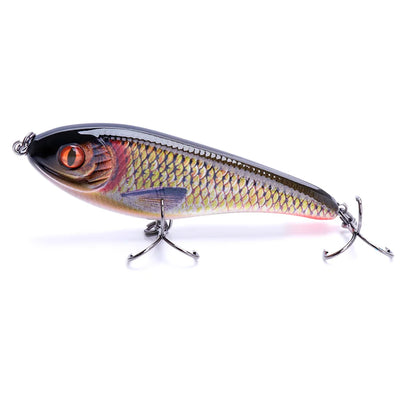 Sinking Jerkbait Vib Lure with Origin Hooks for Pike