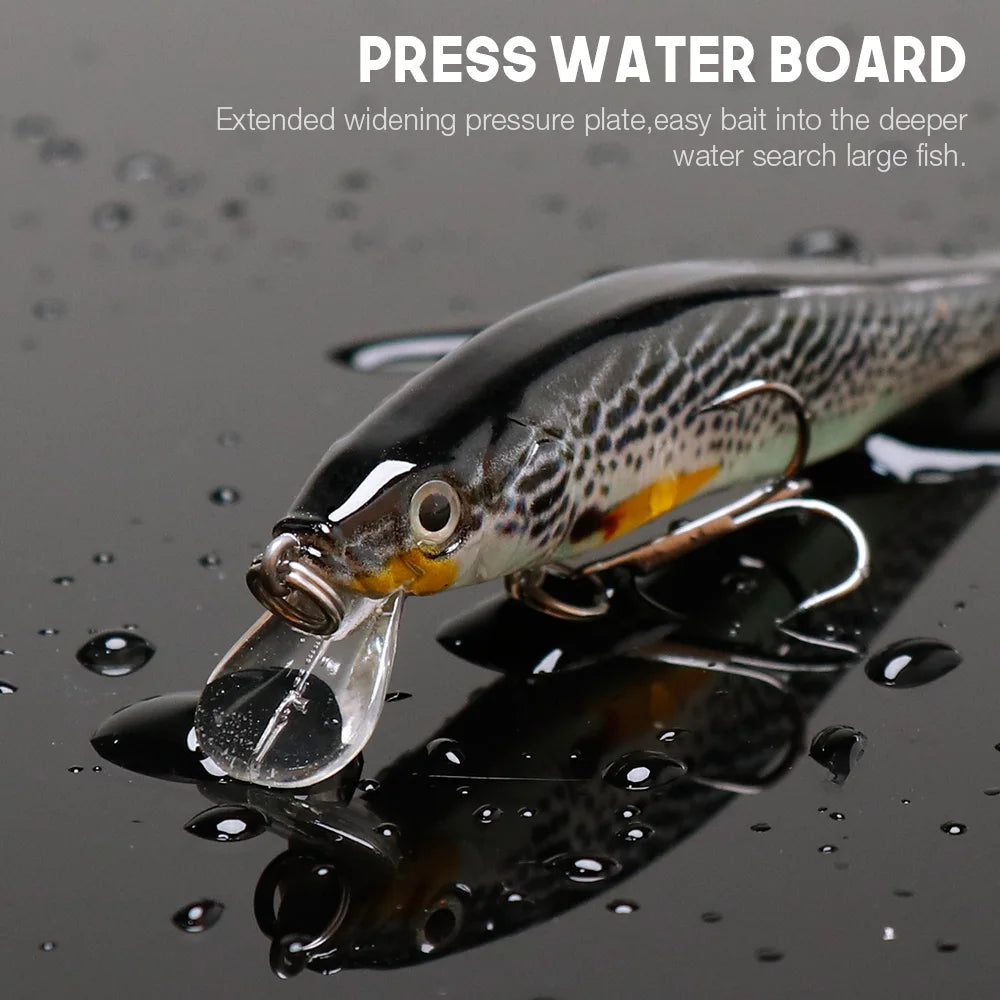 Jointed Floating Minnow Lure for Pike