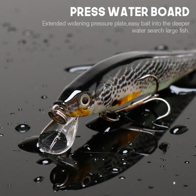 Jointed Floating Minnow Lure for Pike