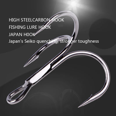 Nickel Treble Hooks for Hard and Soft Lures