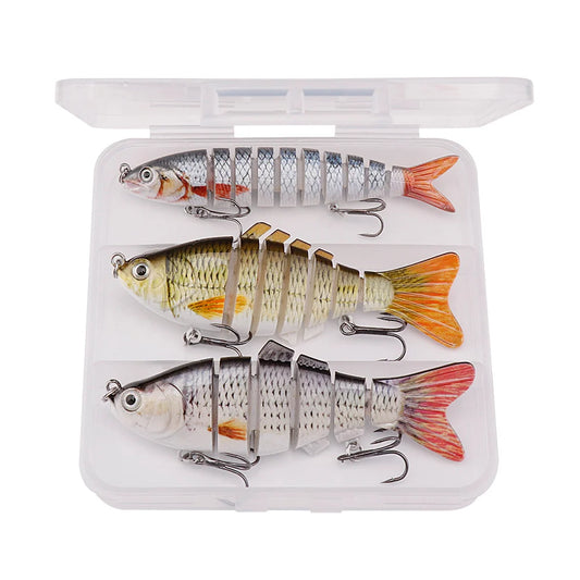 Jointed Trolling Lure Set for Pike Fishing