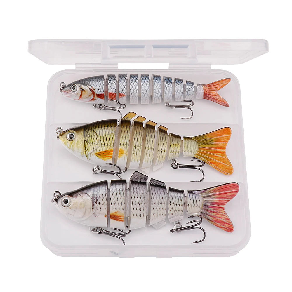 Jointed Trolling Lure Set for Pike Fishing