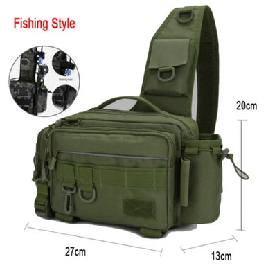 Crossbody Fishing Tackle Utility Bag