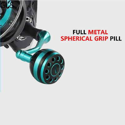 Aluminum Spool Spinning Reel with Smooth Cast