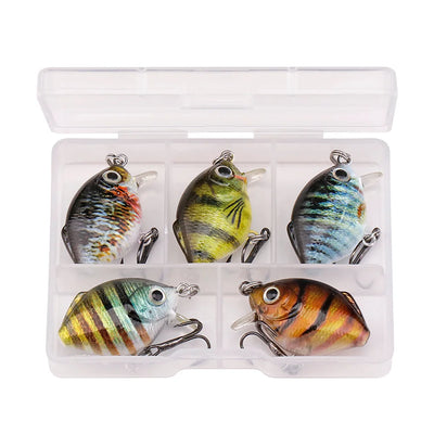 Topwater Mini Crankbait Lure Set for Trout and Pike