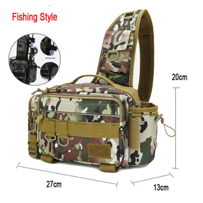Crossbody Fishing Tackle Utility Bag