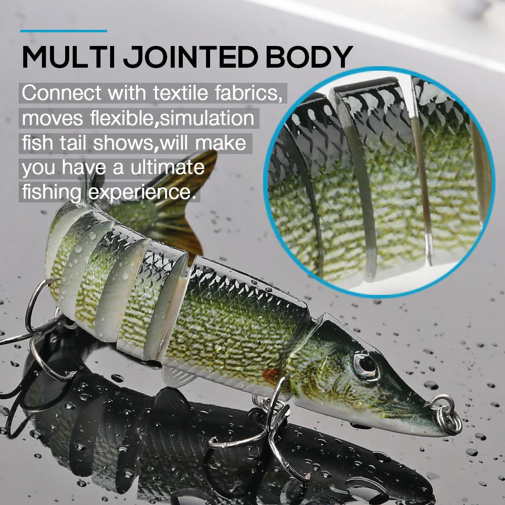 Lifelike Jointed Pike Swimbait for Sea Fishing