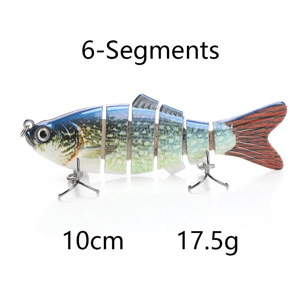 Jointed Sinking Swimbait Lures for Pike