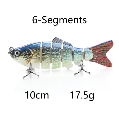Jointed Sinking Swimbait Lures for Pike