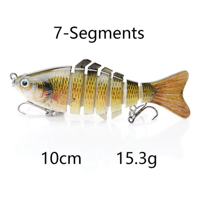Jointed Sinking Swimbait Lures for Pike