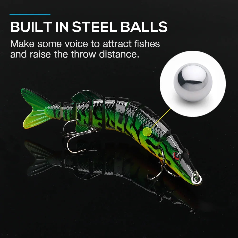 Lifelike Jointed Pike Swimbait for Sea Fishing