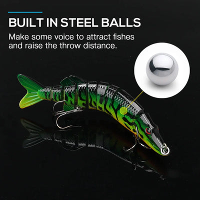 Lifelike Jointed Pike Swimbait for Sea Fishing