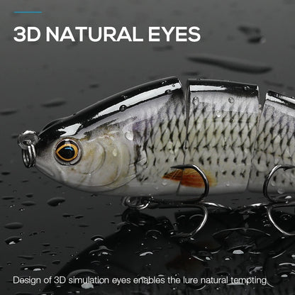 Jointed Soft Tail Sinking Swimbait Fishing Lure