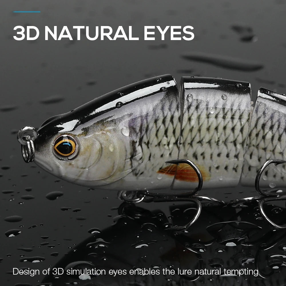 Jointed Soft Tail Sinking Swimbait Fishing Lure