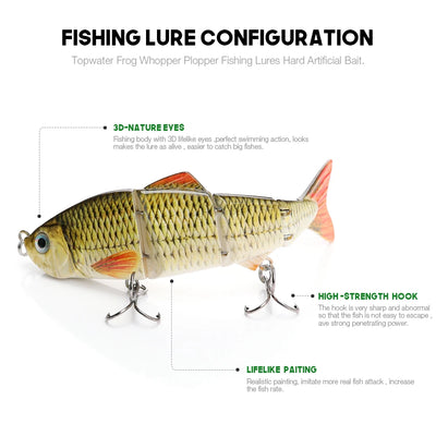 Lifelike Jointed Sinking Swimbait for Pike