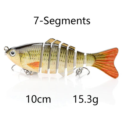 Jointed Sinking Swimbait Lures for Pike