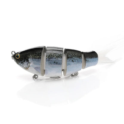 Jointed Soft Tail Sinking Swimbait Fishing Lure