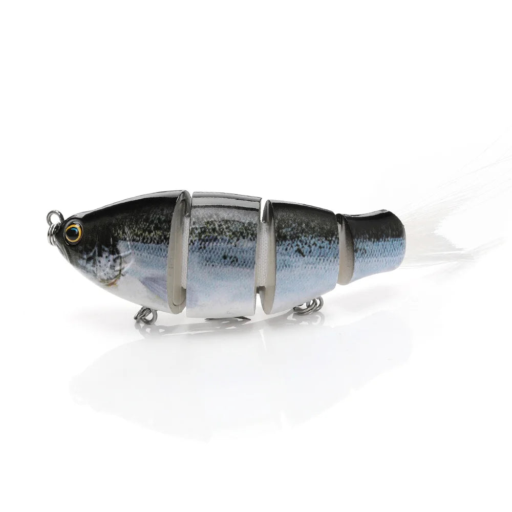 Jointed Soft Tail Sinking Swimbait Fishing Lure