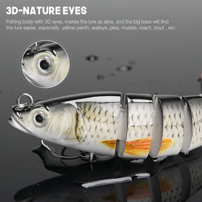 Bionic Jointed Minnow Kit for Pike Fishing