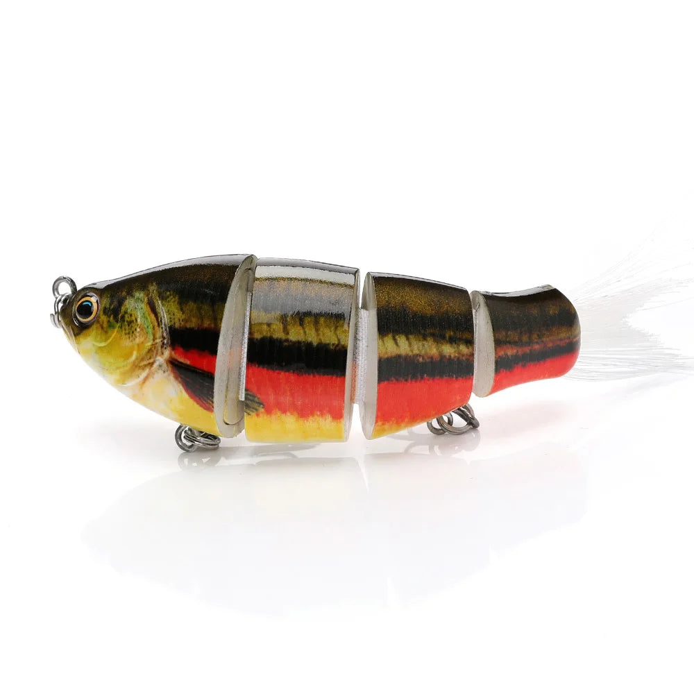 Jointed Soft Tail Sinking Swimbait Fishing Lure
