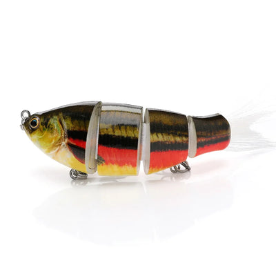 Jointed Soft Tail Sinking Swimbait Fishing Lure